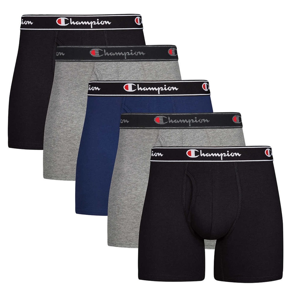 *NEW* 5-pack Champion Men's Boxer Brief with Double Dry Technology X-Temp